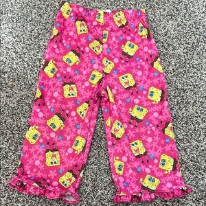 SpongeBob SquarePants Pink Kids Pajama Bottoms